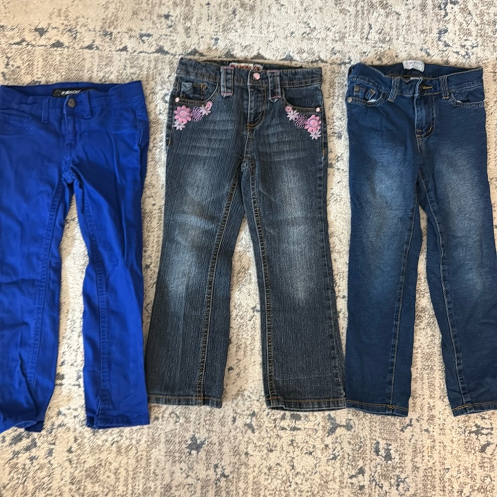 3 pairs of girls size 5 jeans